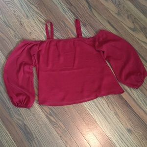 Off the shoulder tank